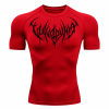 Gym Hound Men Graphic Print Round Neck Polyester Black T-Shirt