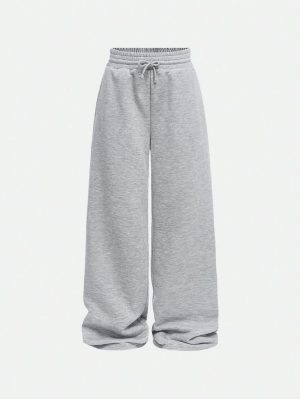 dockstreet Women's_Unisex ONESOPEN Bottom Drawstring Pure Cotton Stretchable Baggy Jogger Pants WOMEN'S JOGGERS